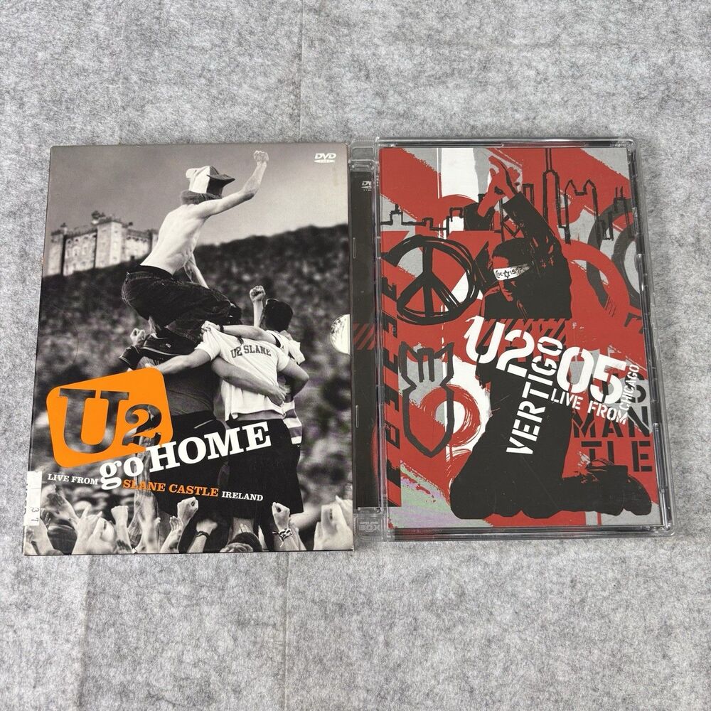 U2 Live DVD Set - Vertigo Chicago 2005 - Go Home Slane Castle Ireland - NM